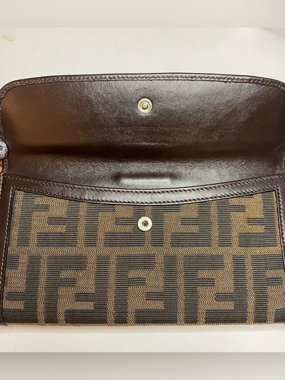 Fendi Brown Zucca Tri-Fold Long Wallet 7.5in x 4in approx. LNC😍